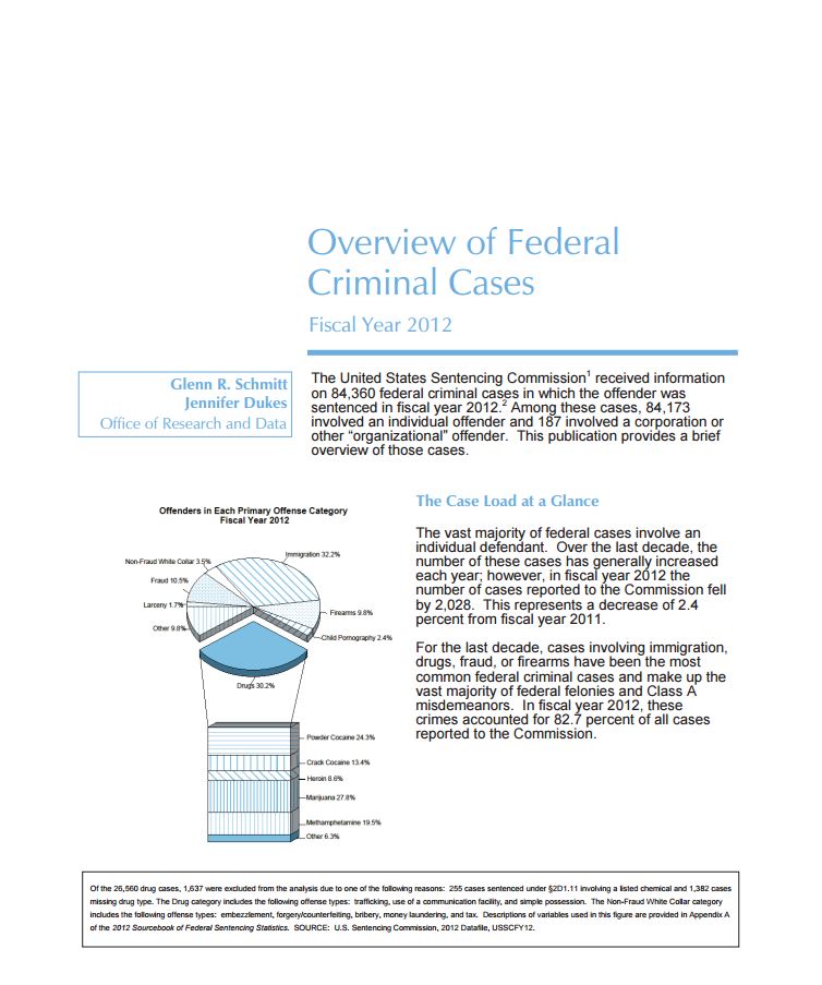 FY 2012 Overview of Federal Criminal Cases