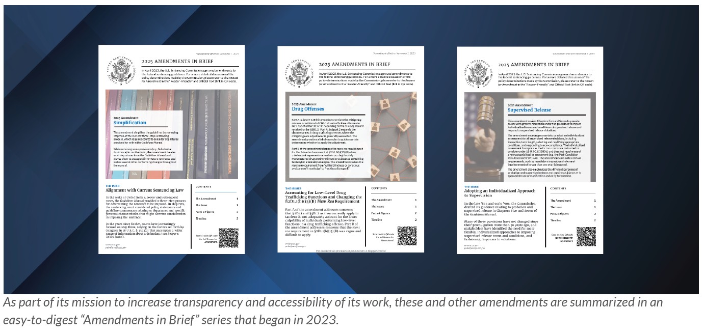 three covers of the 2025 amendments in brief